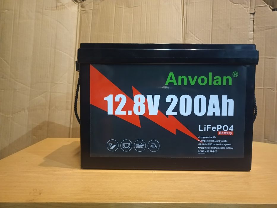 Bateria de Lítio 12.8V LiFePO4 12V Anvolan
