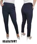 XXL-6XL CZARNE / GRANAT SPODNIE eleganckie klasyczne TU granat 5XL/6XL