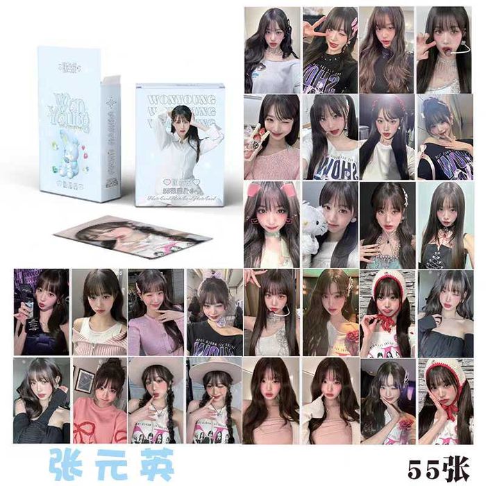 Набір kpop голографічних карток Войон айв, Wonyoung ive