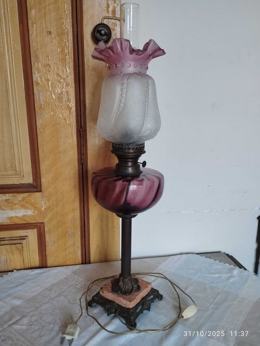 Candeeiro tulipa rosa