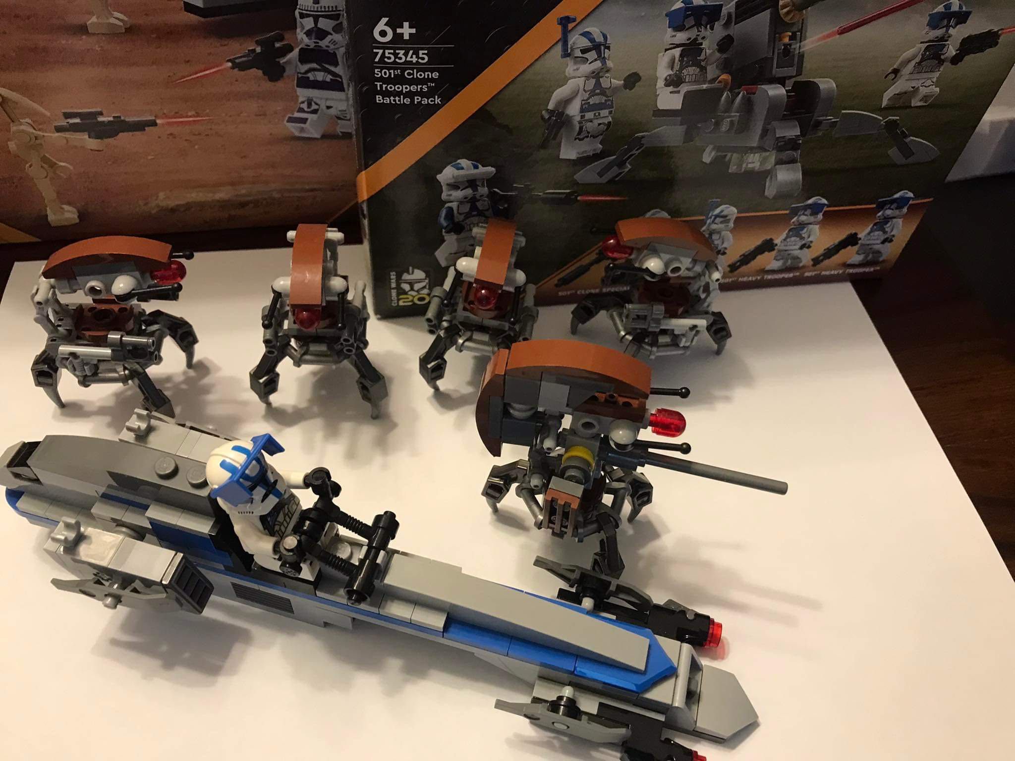 Lego nowe 9xDroideki sw0441 sw0447, działo i heavy trooper 501