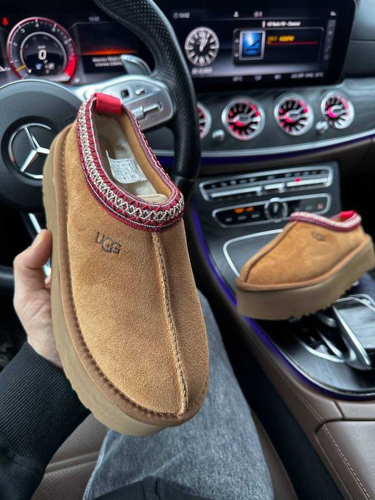 Женские тапочки UGG Tasman Platform 36-41 Натур Овчина! Хит Зимы! Топ