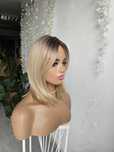Lekki tupet topper blond z odrostem Lisa naturalnych efekt