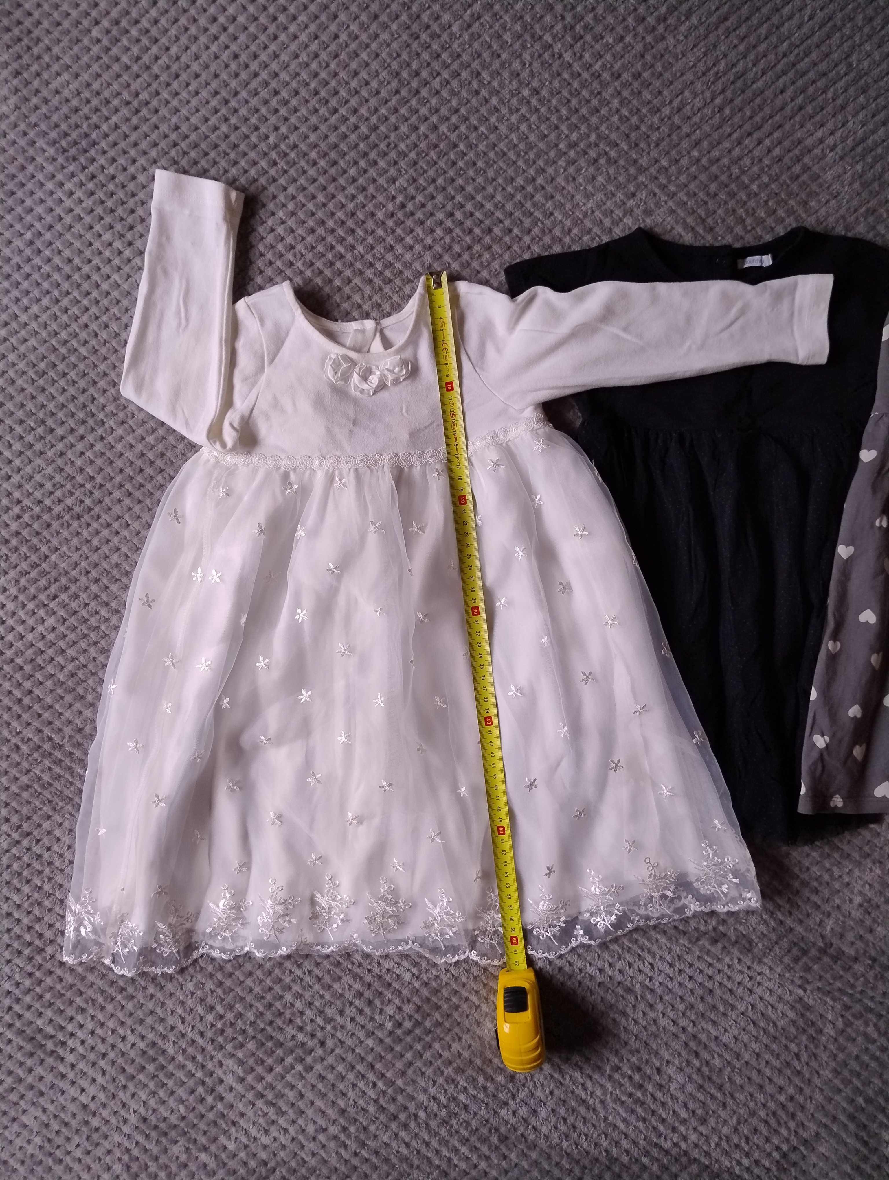 SUKIENKI r. 98, Smyk, H&M, Zestaw-5szt, BDB, Bawełna +GRATIS!