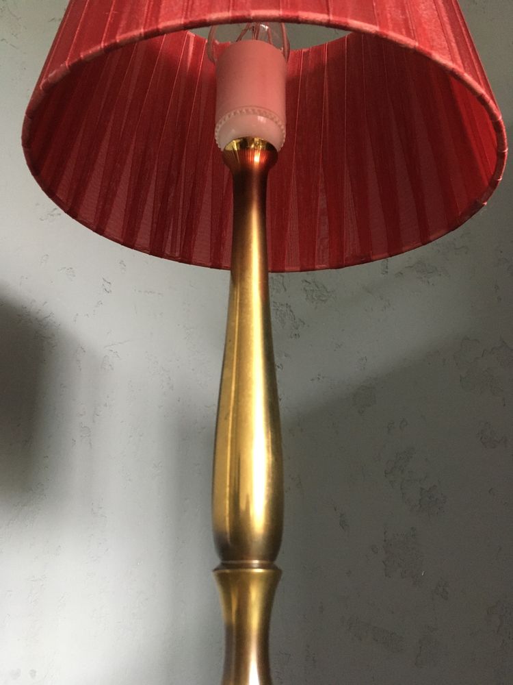 AWF lampa mosiądz retro design vintage 50 60s