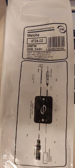 Bad Blankenburg Splitter adapter radio analogowe - radio DAB, DAB+