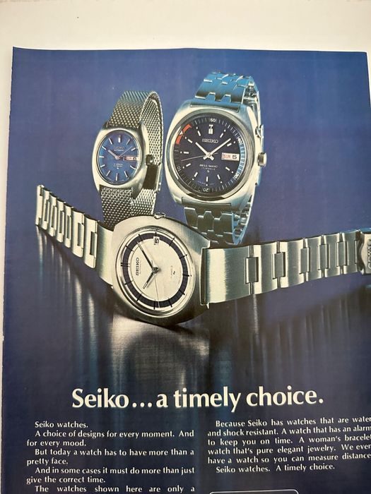Anúncio Vintage Seiko - 1970s
