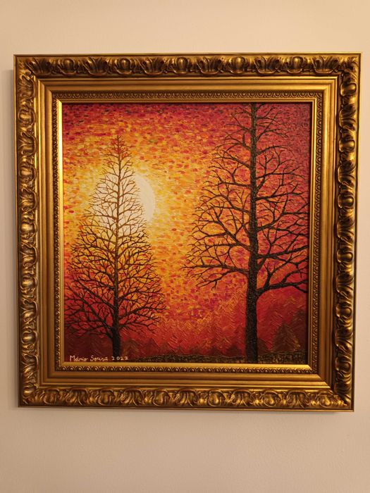 Caramulo V: (Óleo sobre madeira.  51,5x35,5 cm)