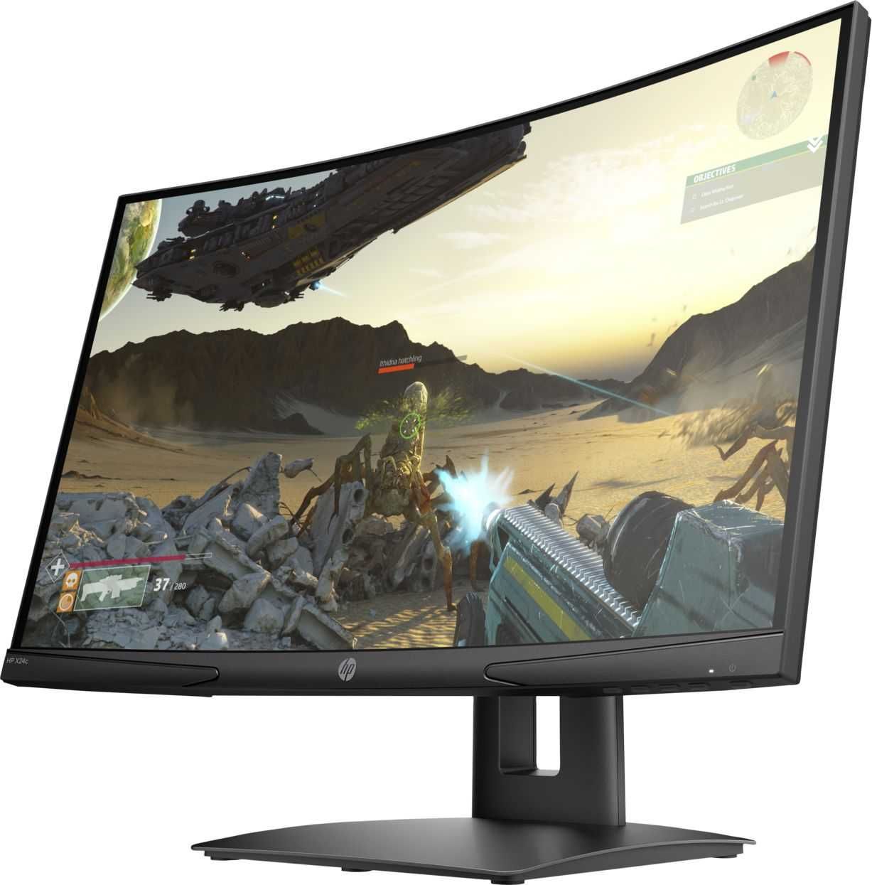 Monitor HP X24c Gaming Monitor, 23.6", FullHD,LED VA,144Hz,Zakrzywiony