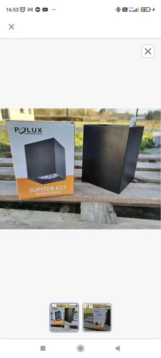 Halogen klosz jupiter czarny retro loft E27 punktowy  lampa wisząca
