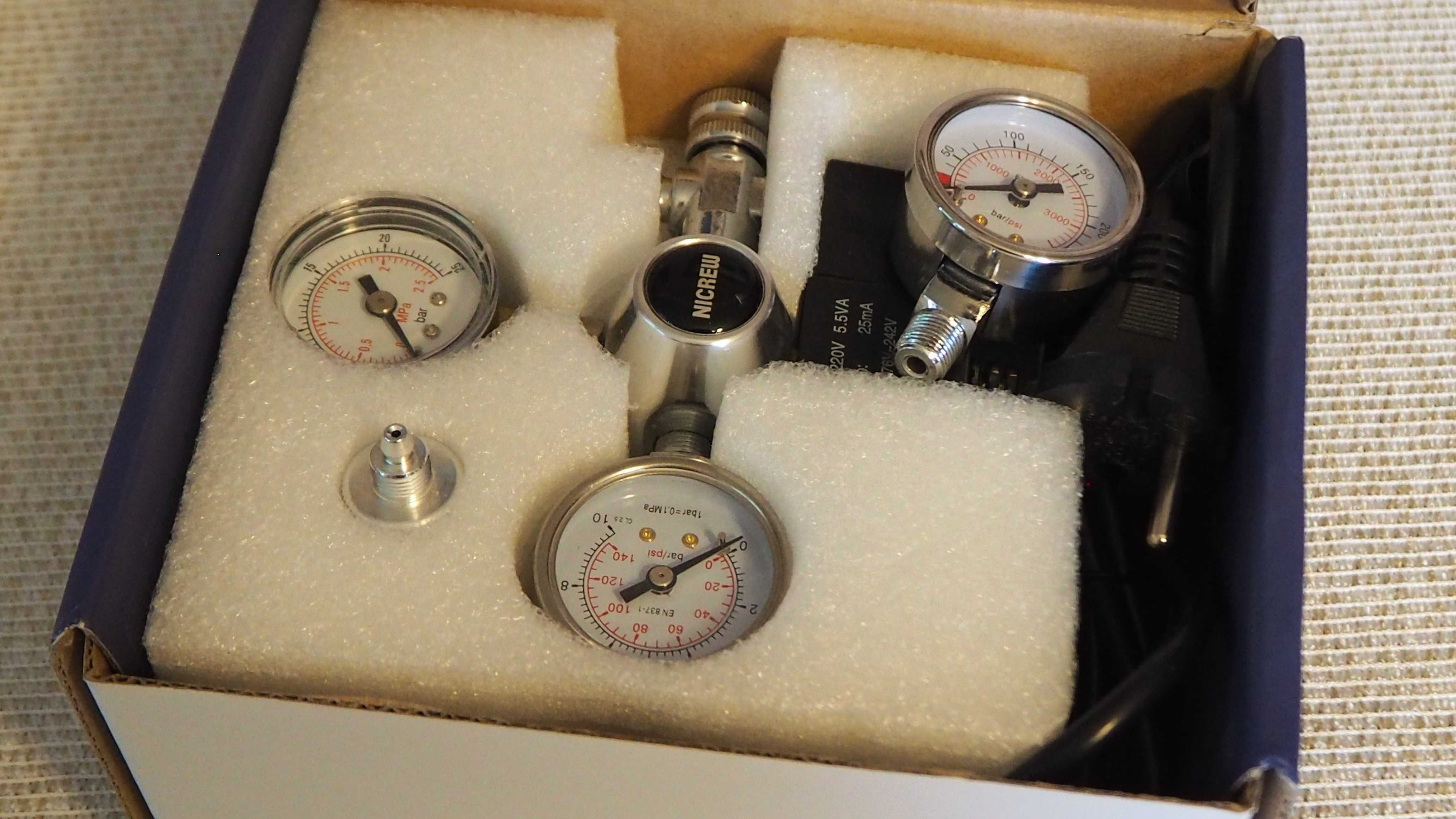 manometr, regulator CO2 do akwarium