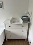 Hemnes, komoda 3 szuflady, biała bejca