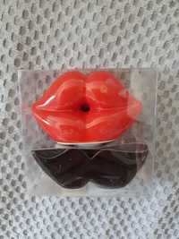 Nowa ceramiczna solniczka i pieprzniczka Butlers Mr & Mrs wąsy & usta