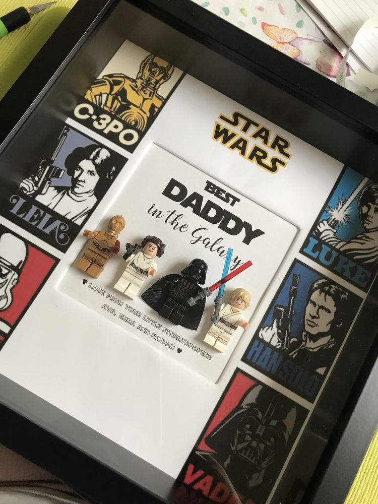 Ramka Lego Star Wars na Dzień Taty urodziny Ślub prezent