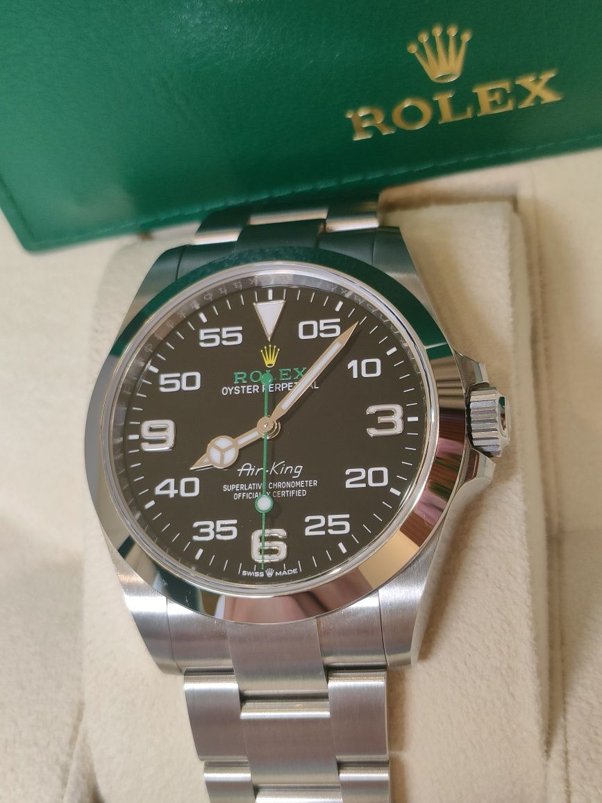 Rolex Air King 40 mm  Black Dial Steel New!!!