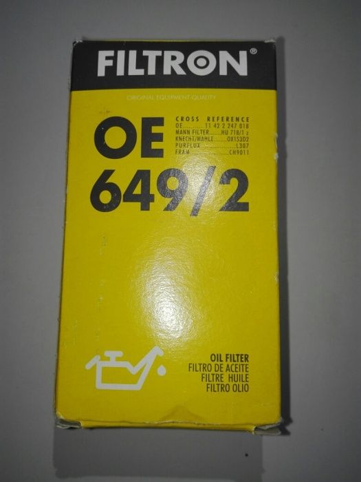 Filtr oleju OE 649/2 FILTRON