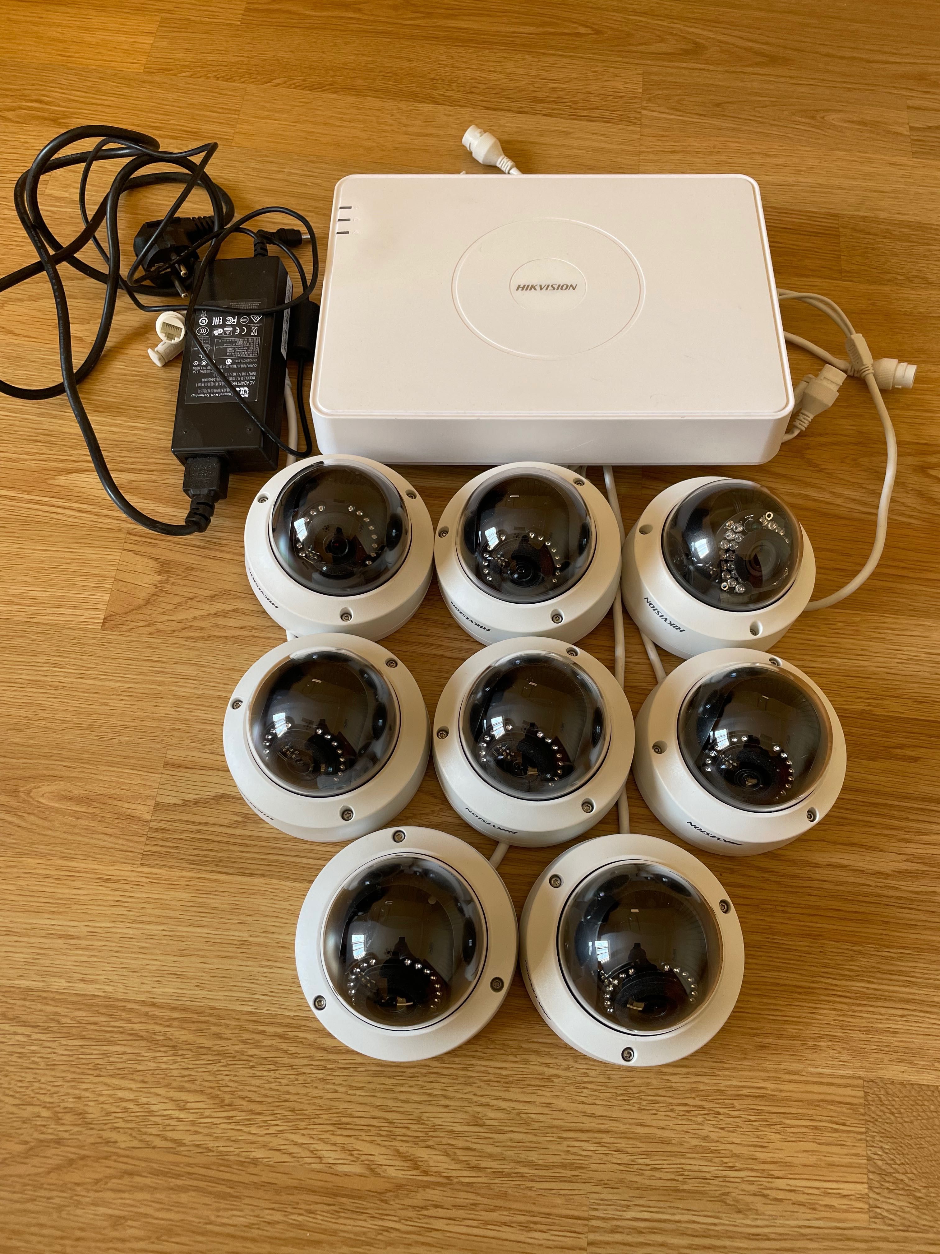 Комплект видеонаблюдения рег Hikvision DS-7108NI-Q1/8P плюс 8 камер