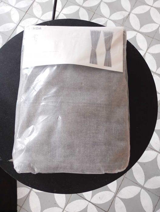 Zasłony Ikea Lenda szare