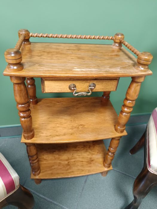 2szt stare stylowe krzesła antyk tapicerowane komoda zestaw drewniane