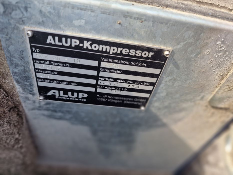 Kompresor śrubowy alup sck 26 18,5 kw 2,75m3