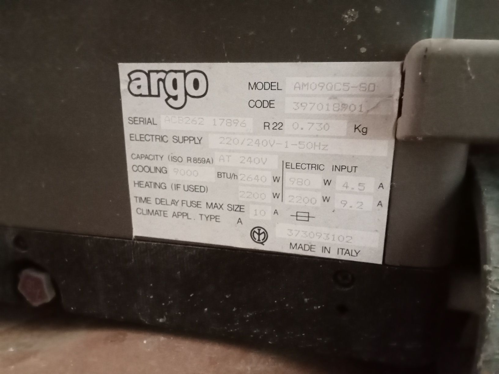 Мобільний кондиціонер Argo