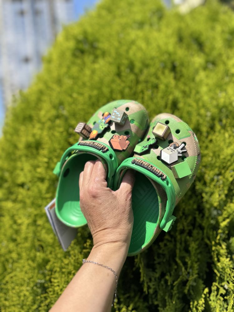 Crocs Minecraft, Крокси Майнкрафт, Кроксы Маинкрафт, Крипер, Кріпер