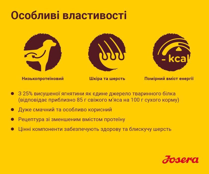 -25% JOSERA Lamm & Reis (Lamb Rice) 12,5кг Корм для собак. Ягня та Рис