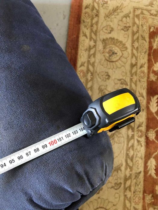 Conjunto de sofá e Puff, as medidas estão nas fotos, bom estado