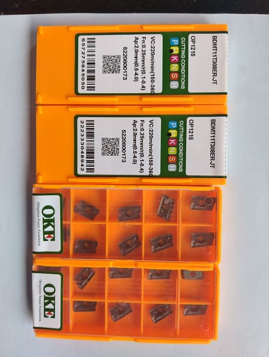 Płytki do głowic frezeskich Nowe APKT ,APMT,BDMT 1604 , 11T308