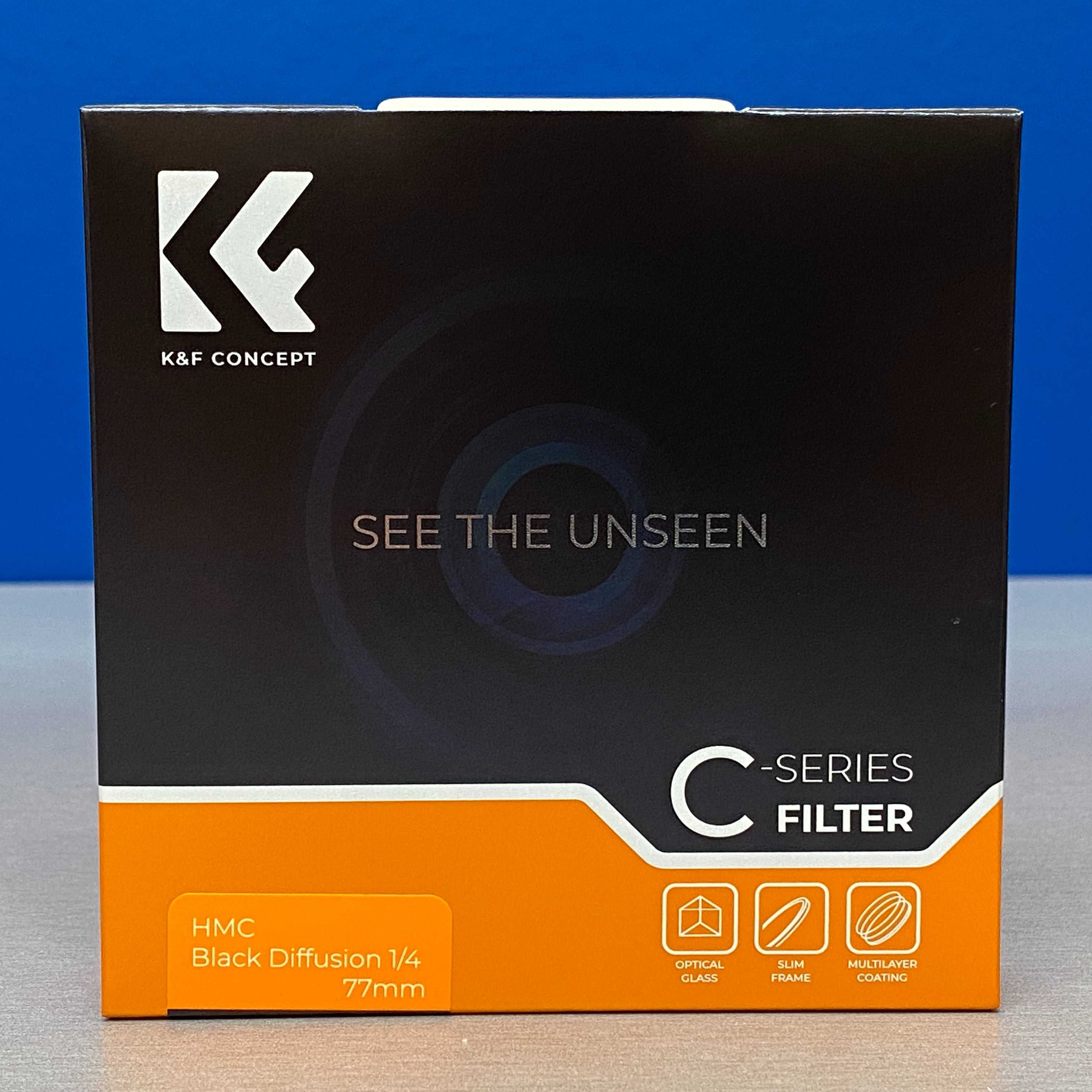 K&F Concept Black Diffusion 1/4 Slim 77mm (Filtro Black Mist) - SELADO