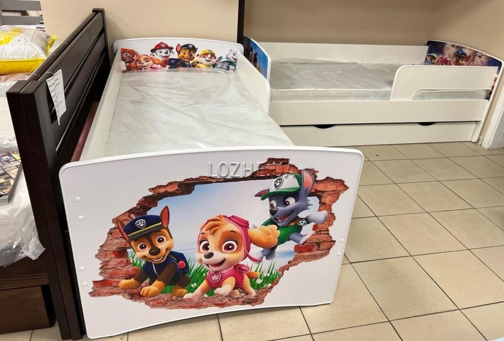 Дитяче ліжко з шухлядою. Безкоштовна доставка по Україні. Зображення н