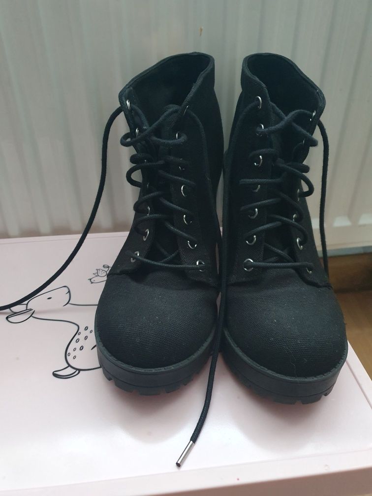 Buty botki na platformie H&M rozmiar 37