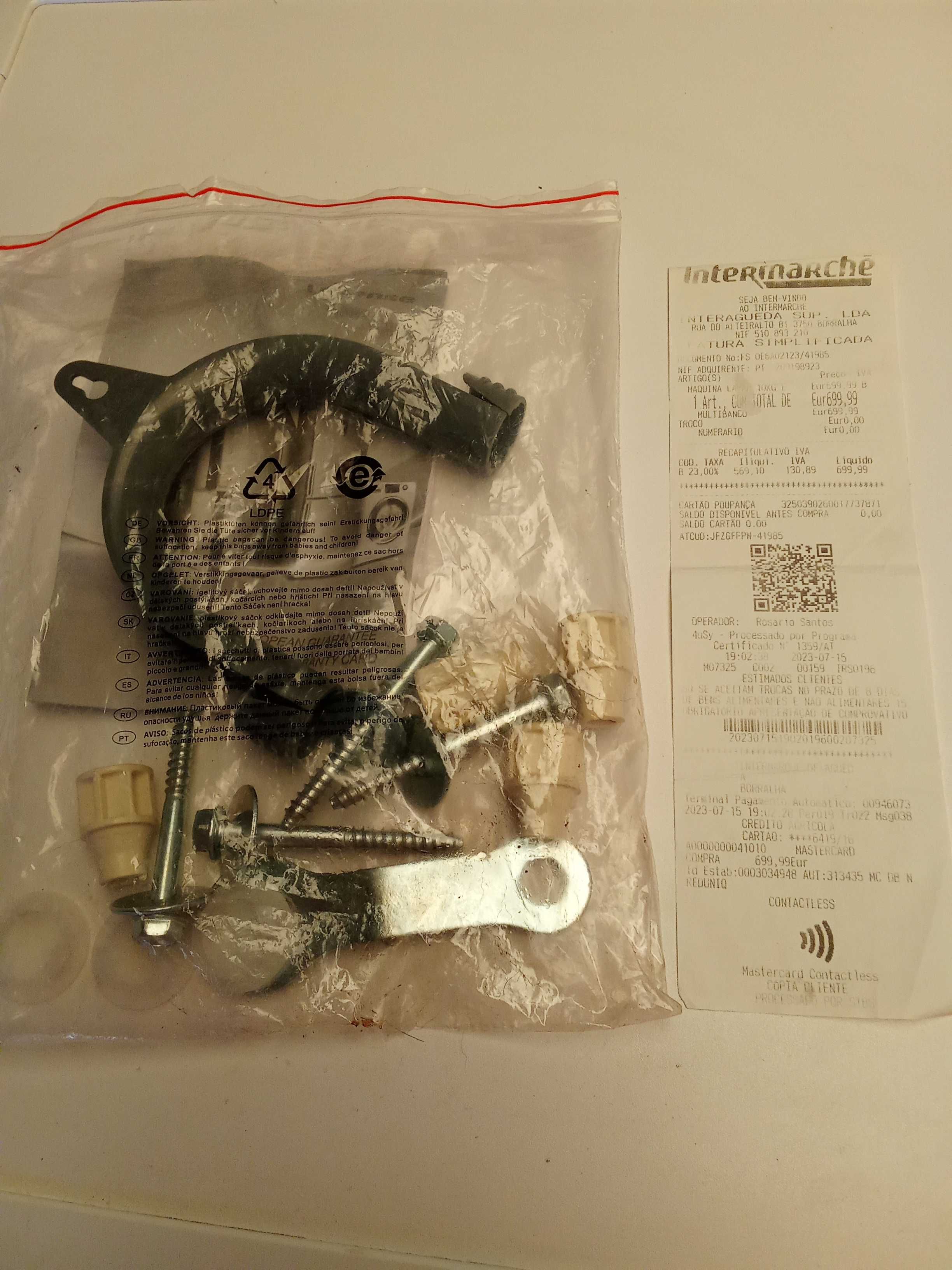 Venda de máquina de lavar roupa e secar