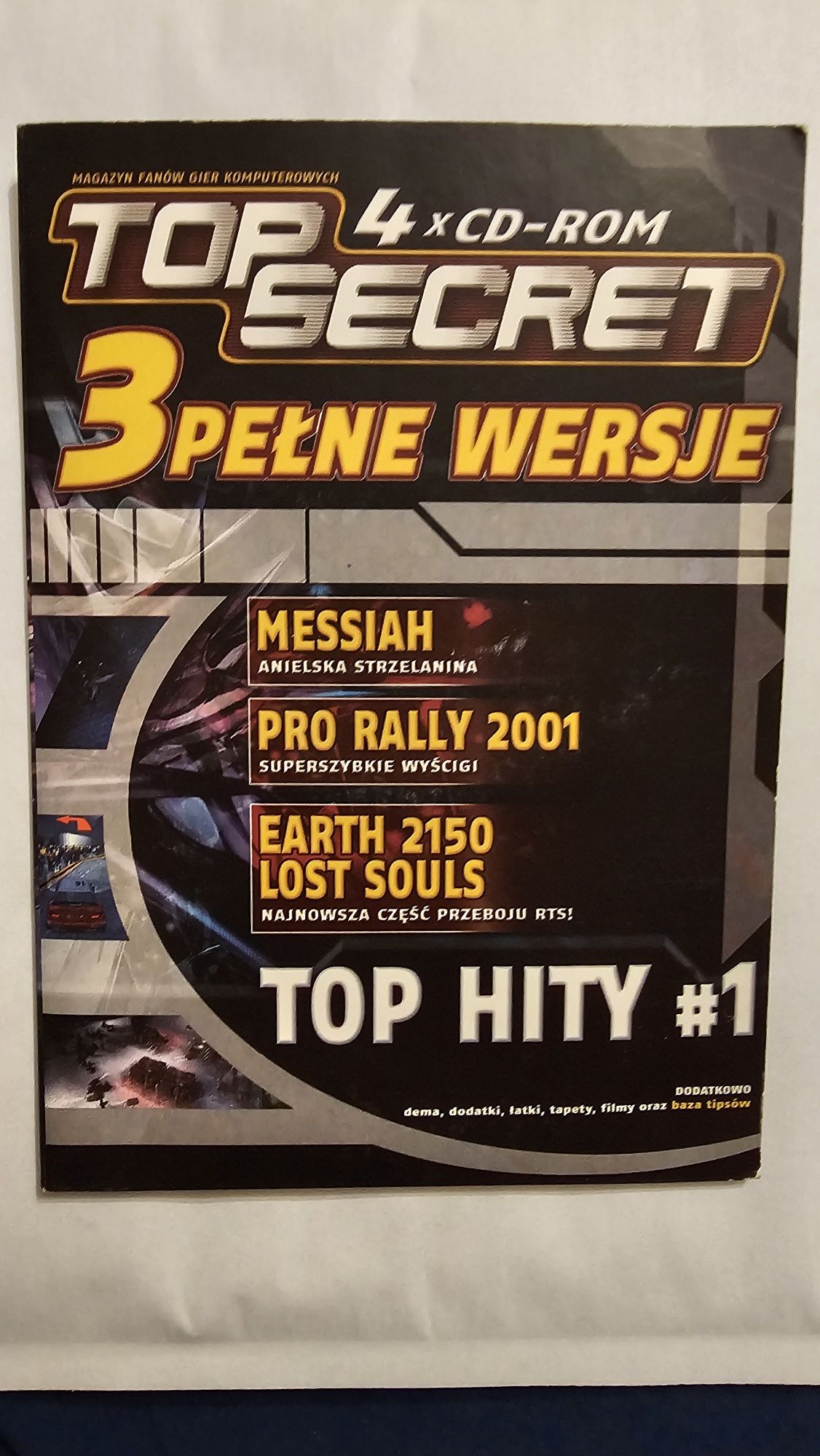 Same płyty z gazety Top Secret  4xCd-Rom . Pełne wersje gier na Pc .