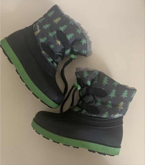 Дитячі резинові теплі зимові чоботи coqui