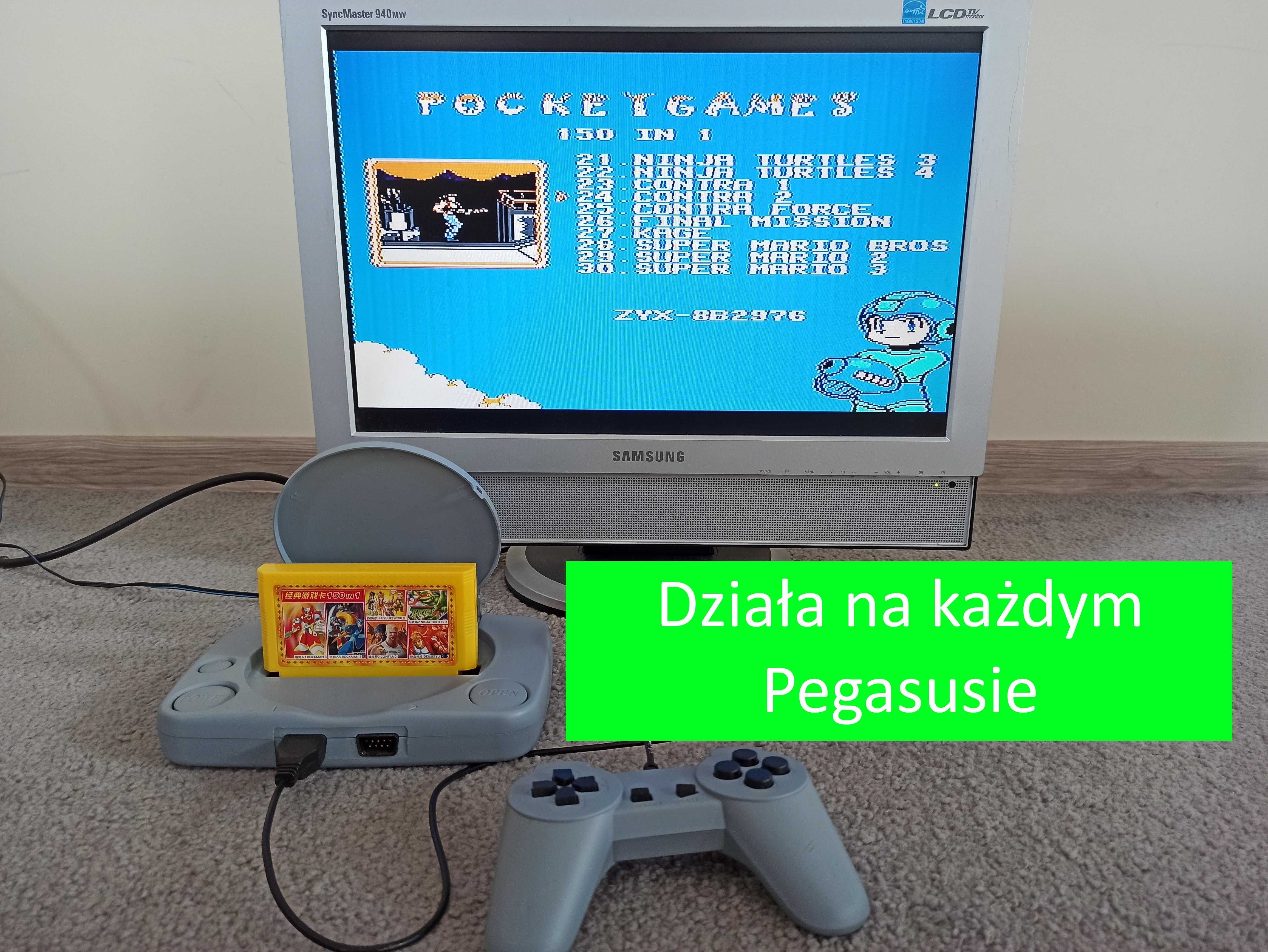 Dyskietka kartridż składanka gier na konsolę Pegasus Contra Mario Tank