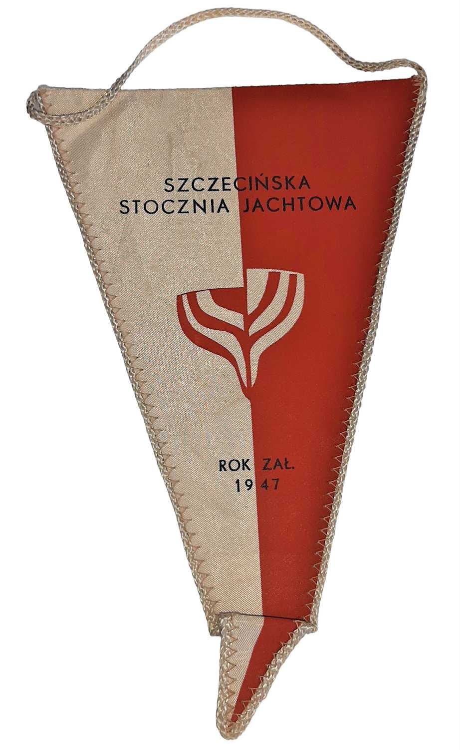 Proporczyk Stocznia Jachtowa Szczecin Polska Flaga