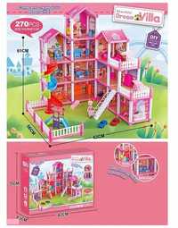 Ляльковий будиночок з меблями 270 деталей,будинок для ляльок,будиночок