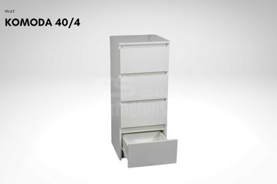 Komoda 40 cm 4 szuflady biały mat