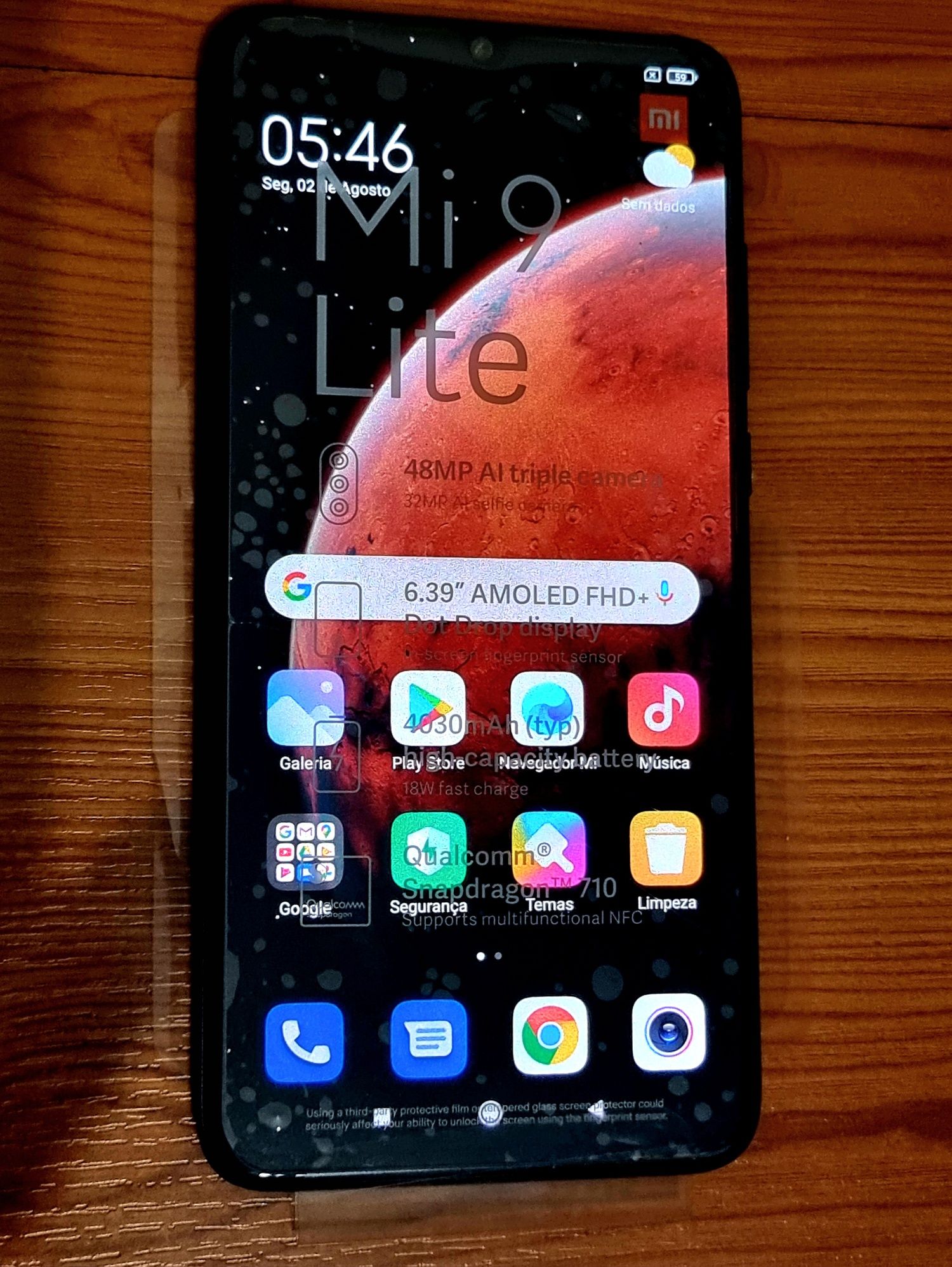 Vendo Xiaomi Mi 9 Lite - Como Novo + película e capa