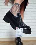 Nowe z metką Zara Czarne Loafersy Mokasyny Lakierowane Hit