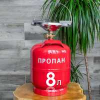 Балон газовий 8л. туристичний з конфоркою пальником/газовый примус