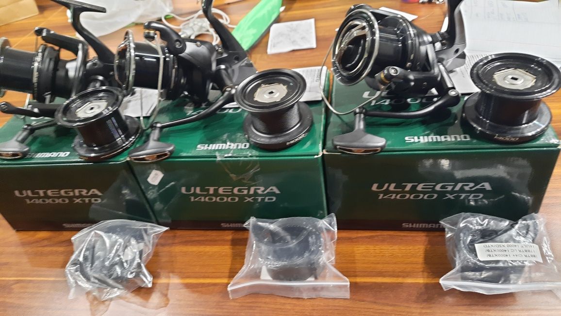 zestaw 3 kołowrotki shimano ultegra 14000 xtd