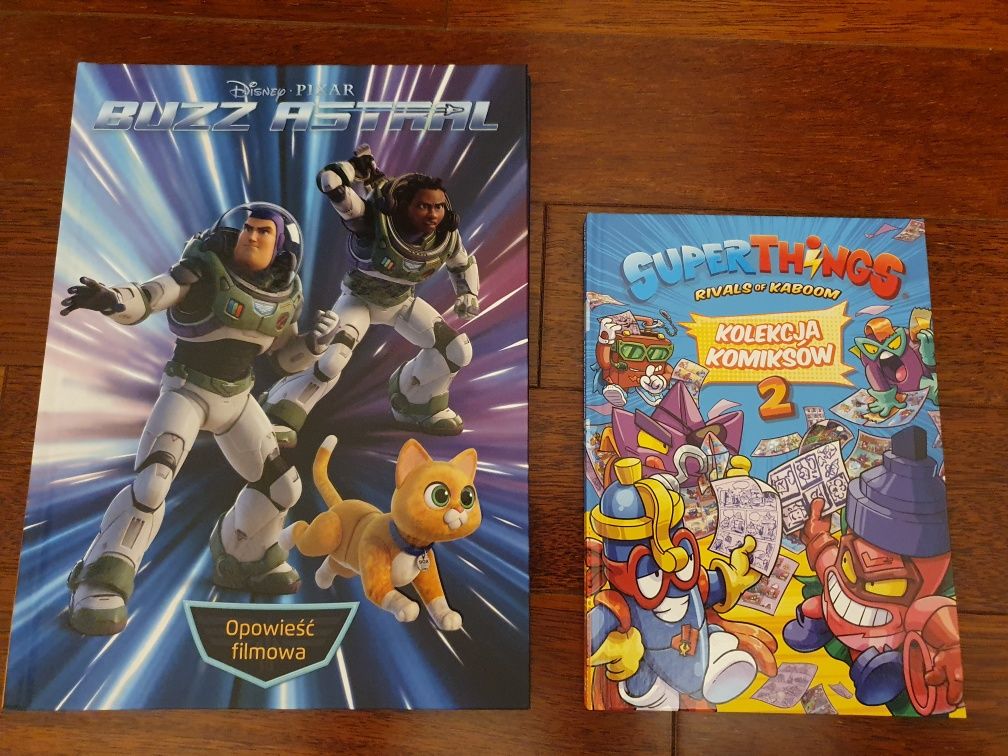 ksiażka Buzz Astral i komiks Super Things 2