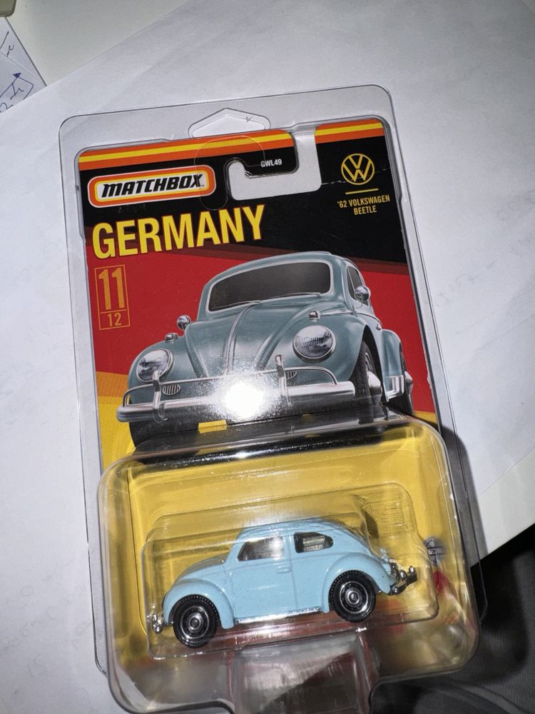 Hot Wheels / Matchbox Volkswagen VW Beetle 1962 Garbus niebieski