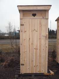 WC ogrodowe, toaleta drewniania