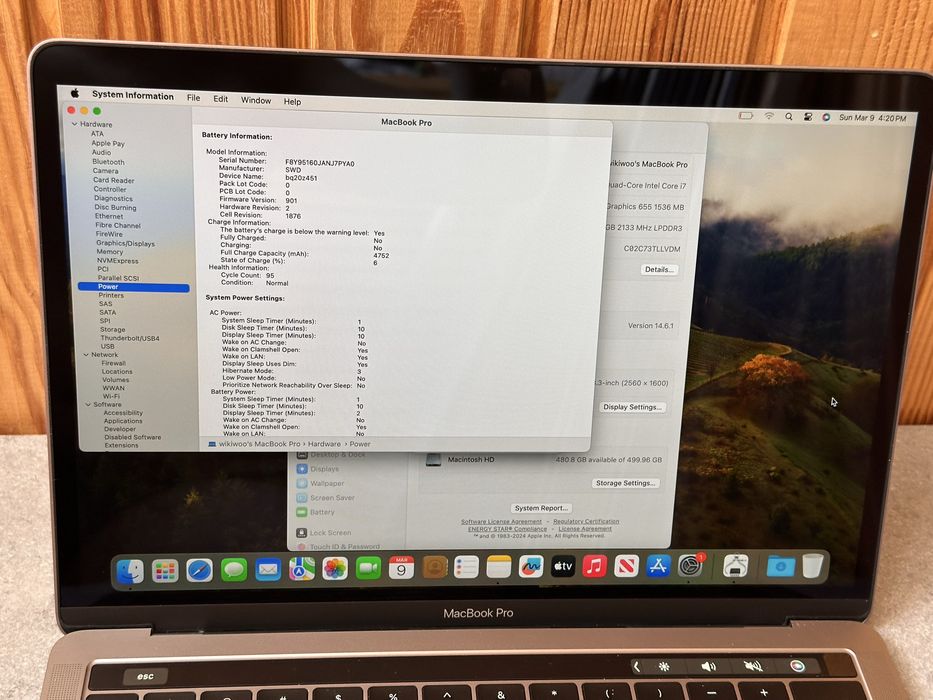 Apple Macbook pro i7 16gb 512gb в гарному стані