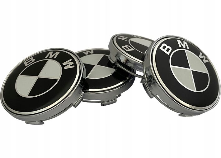 4x NOWE Dekielki BMW 60mm zaślepki do felg komplet CZARNE