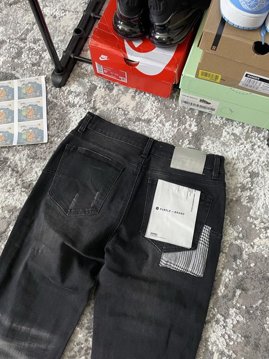 Джинси Purple Brand slim-fit black