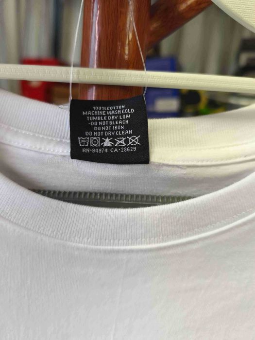 Stussy Męska Biała Koszulka z Nadrukiem Rozmiar XL